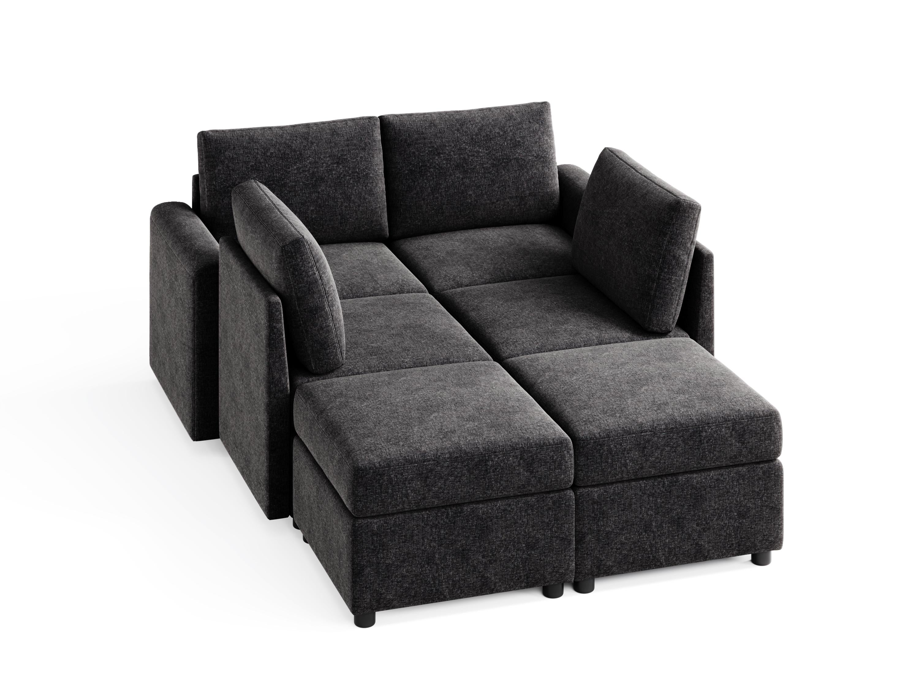 RUBIK I 4 Seats with 2 Ottomans