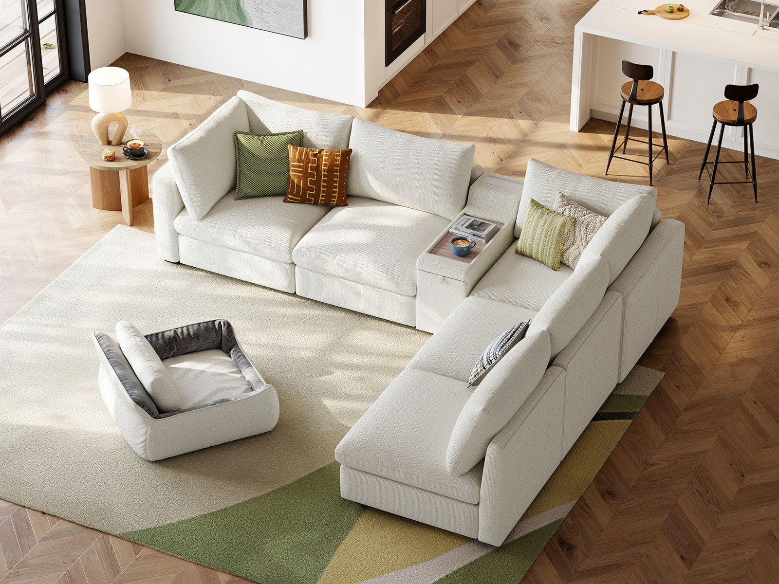 RUBIK V 5 Seats with Console & Pet Bed Module