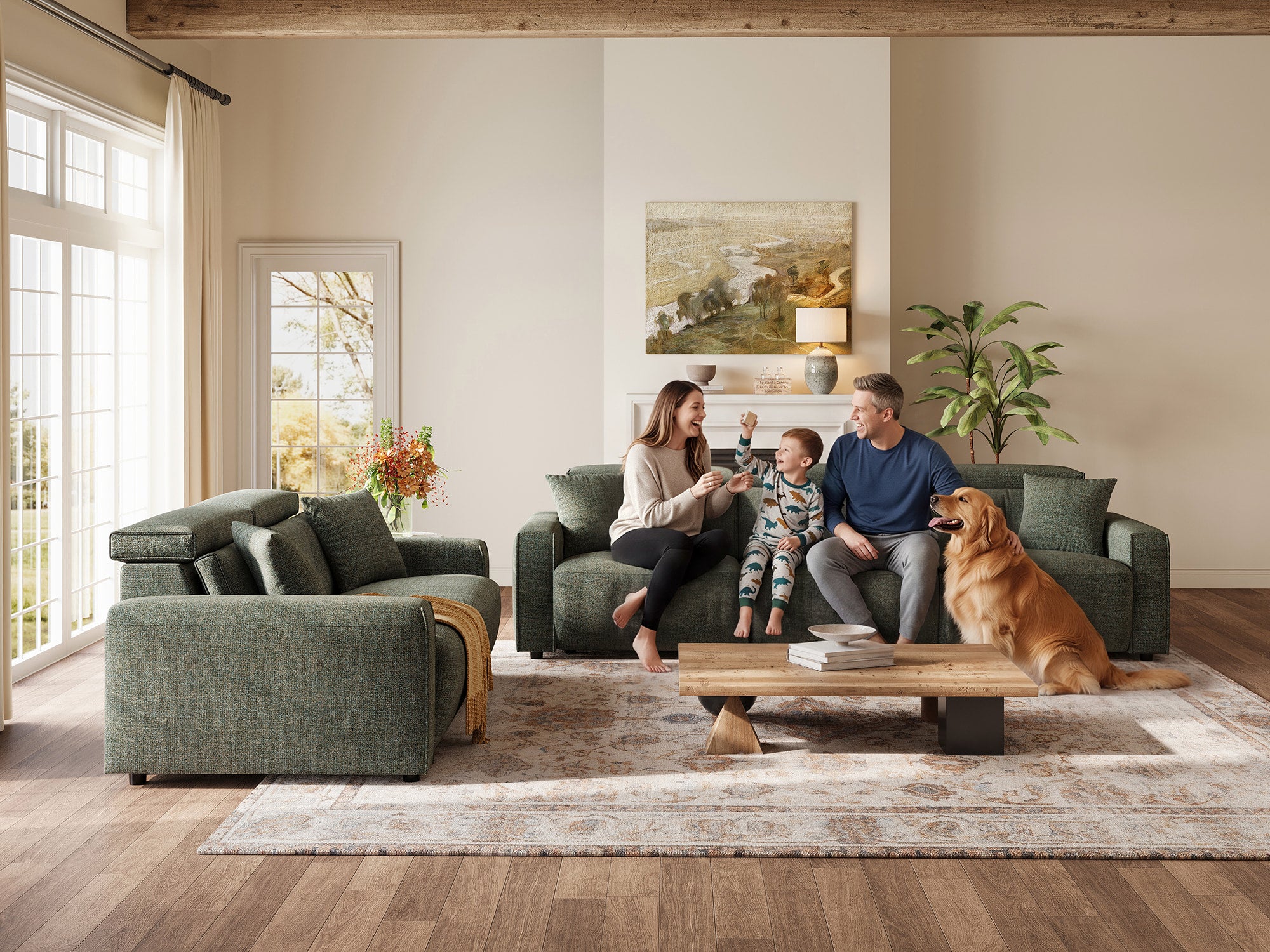 FLOAT 4-Seat Power Reclining Modular Couch