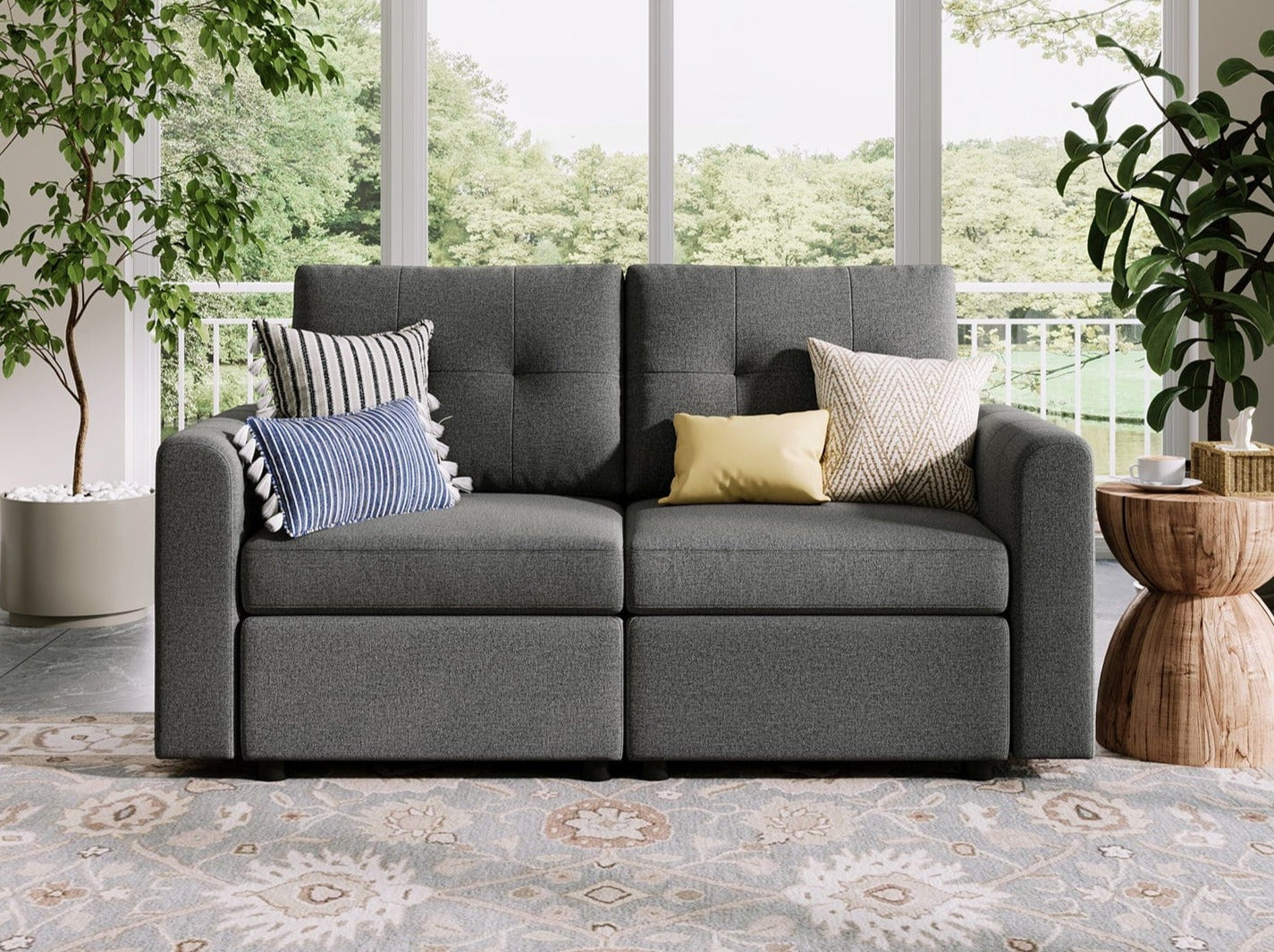 RUBIK III 2 Seats Sofa - LINSY HOME