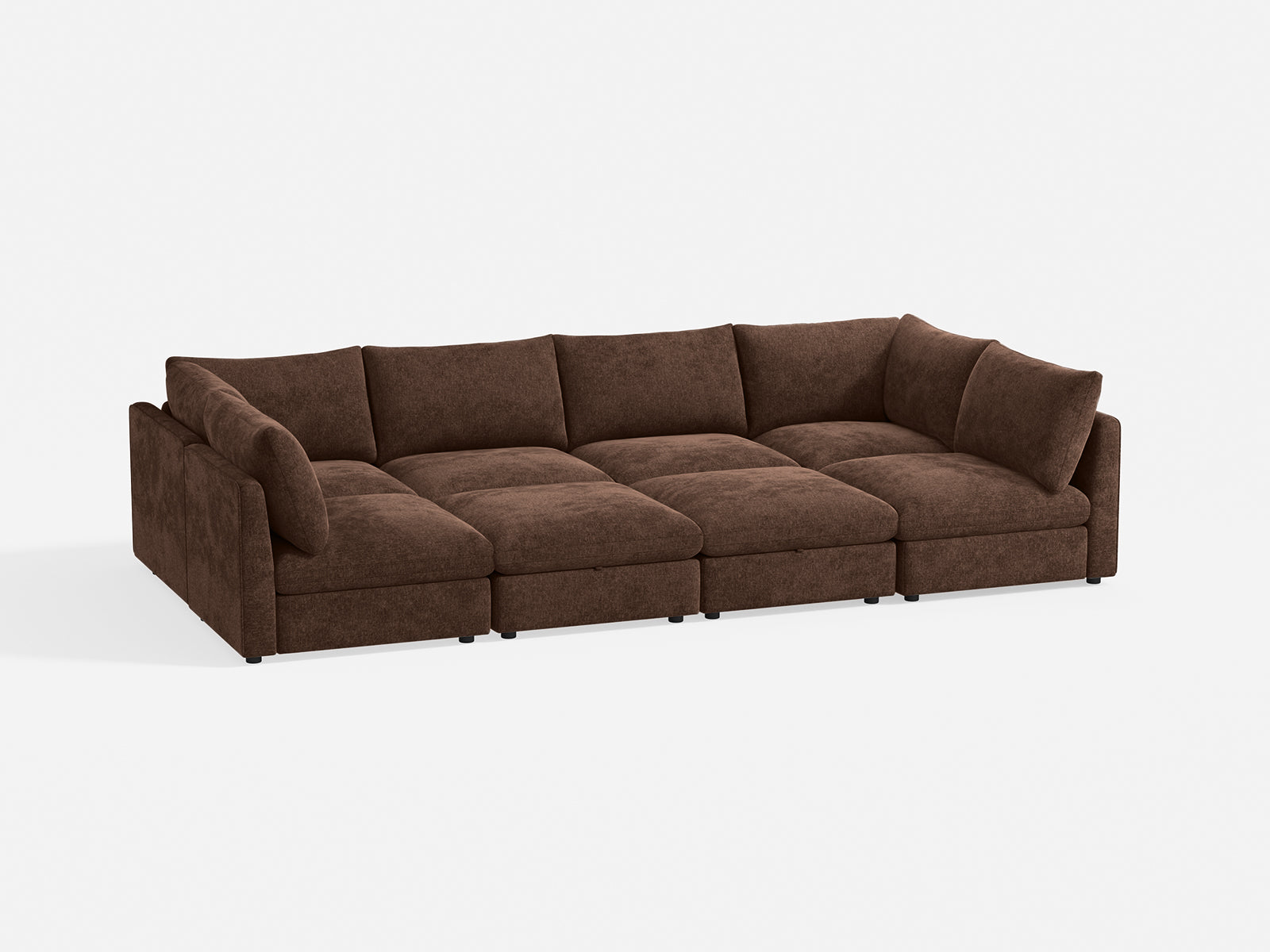 RUBIK V 4 Seats with 2 Corners & 2 Ottomans