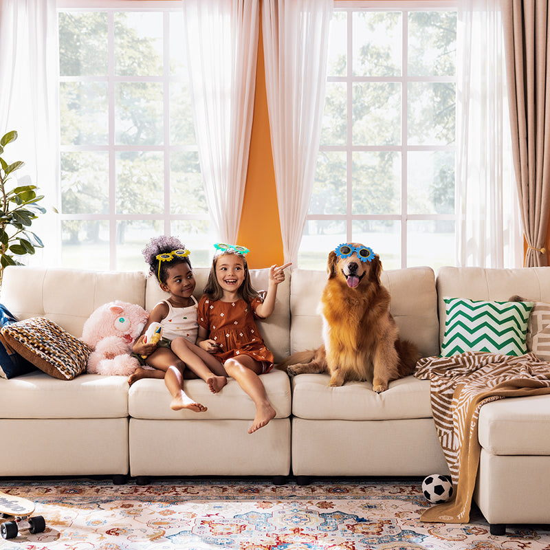 Chaos Proof: Why the LINSY HOME Rubik III is the Perfect Modular Couch for Families with Kids