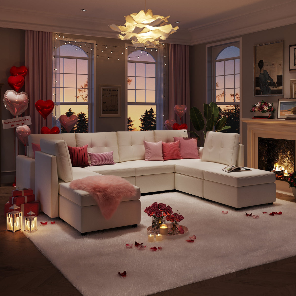 Crafting Love and Comfort: A Modular Sofa for Valentine's Day