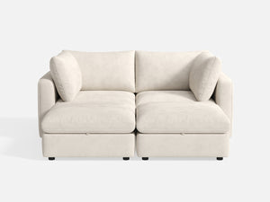 RUBIK V 2 Seats with 2 Ottomans