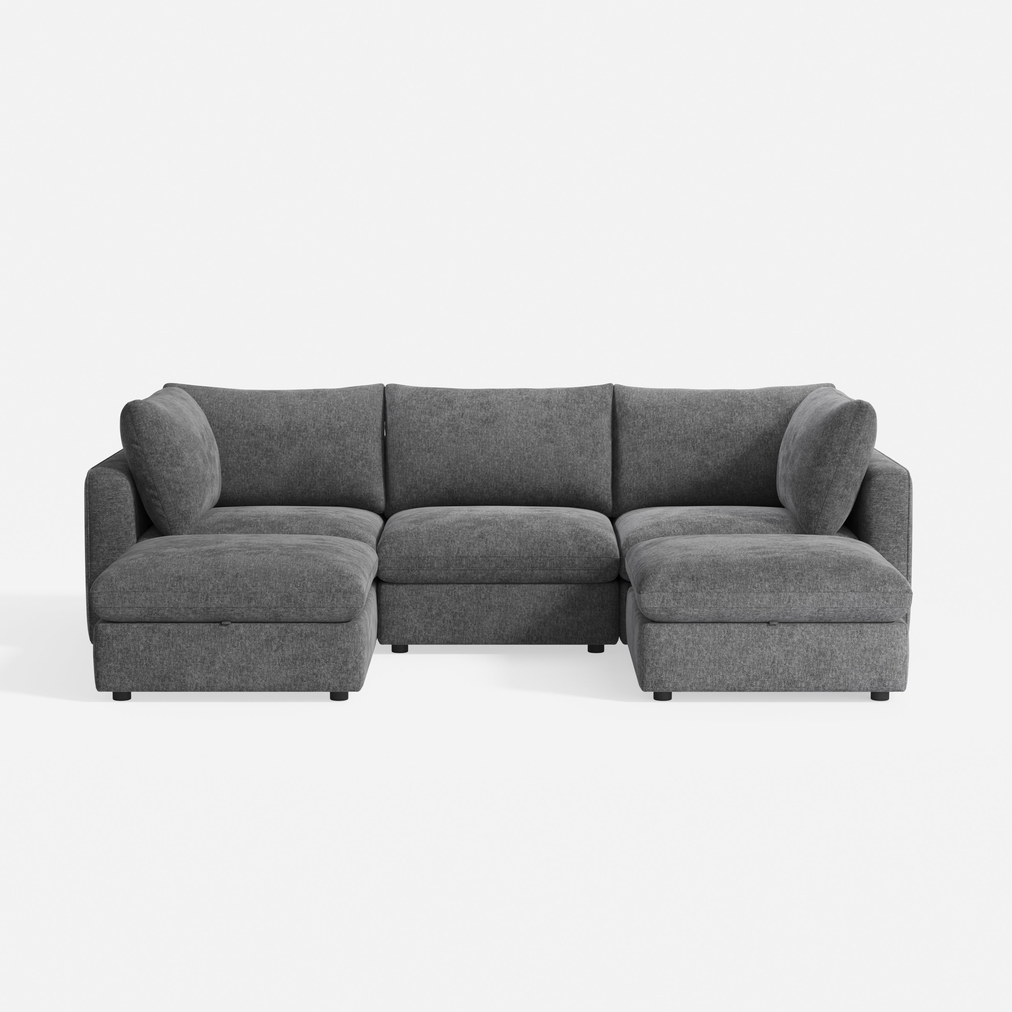 RUBIK V 3 Seats with 2 Ottomans