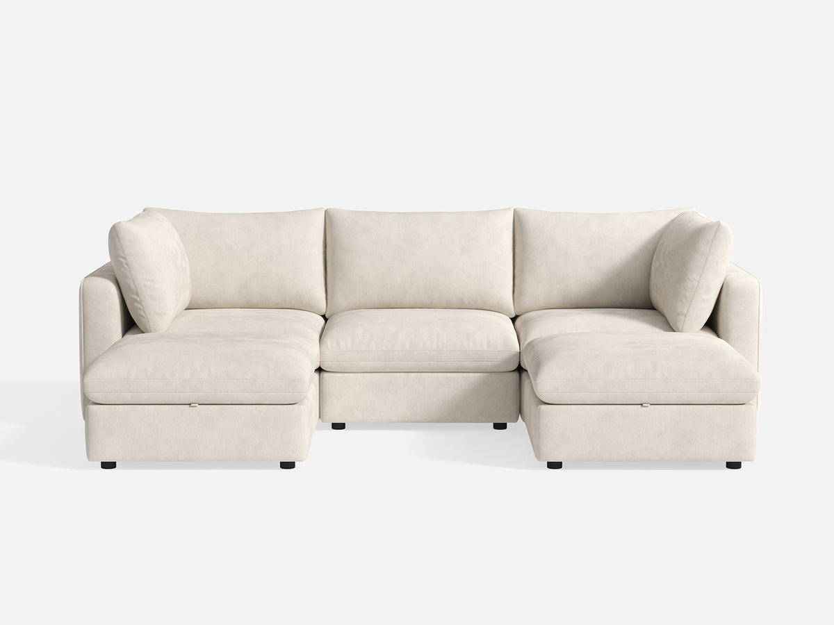 RUBIK V 3 Seats with 2 Ottomans