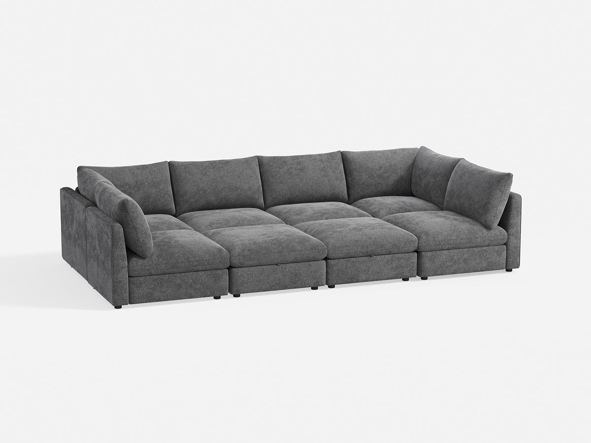 RUBIK V 4 Seats with 2 Corners & 2 Ottoman