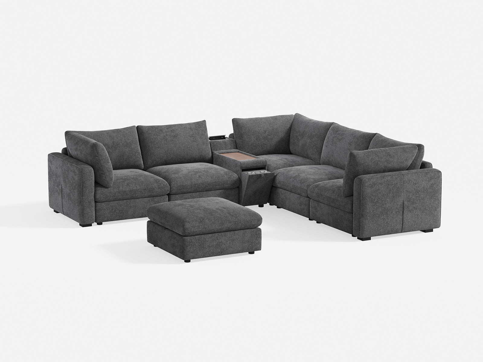 RUBIK V 4 Seats with Ottoman & Corner & Console