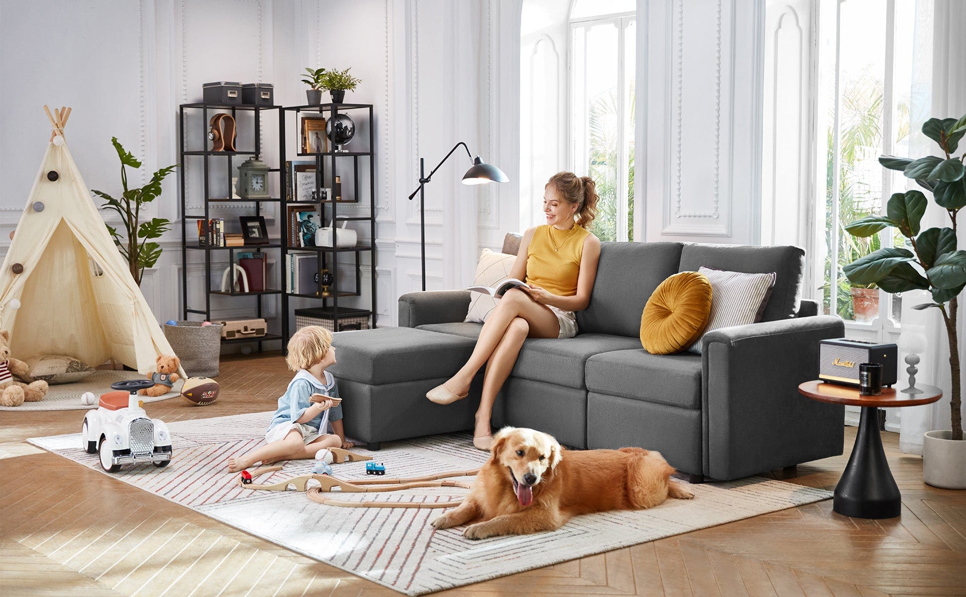 RUBIK I 3 Seats Sofa - LINSY HOME