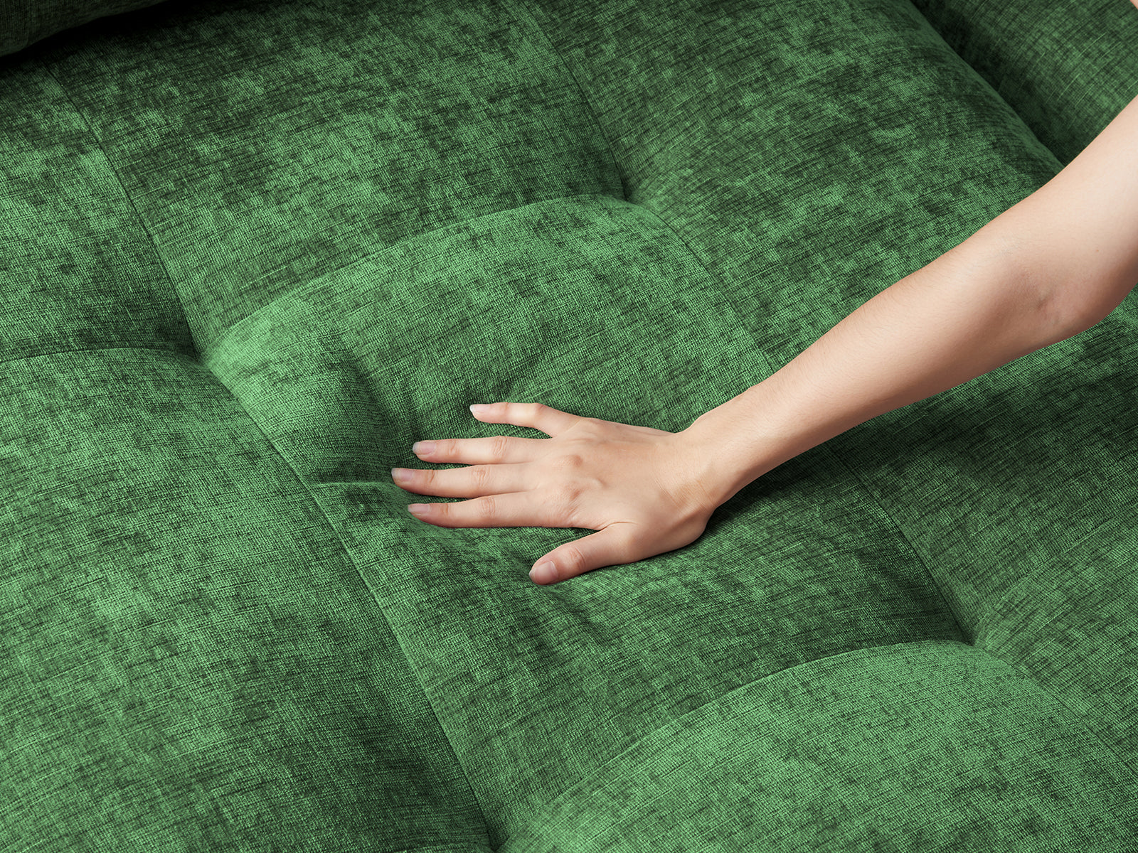 Pop-Seat Sectional Sofa with 2 Seats, 2 Chaise Lounges & Console