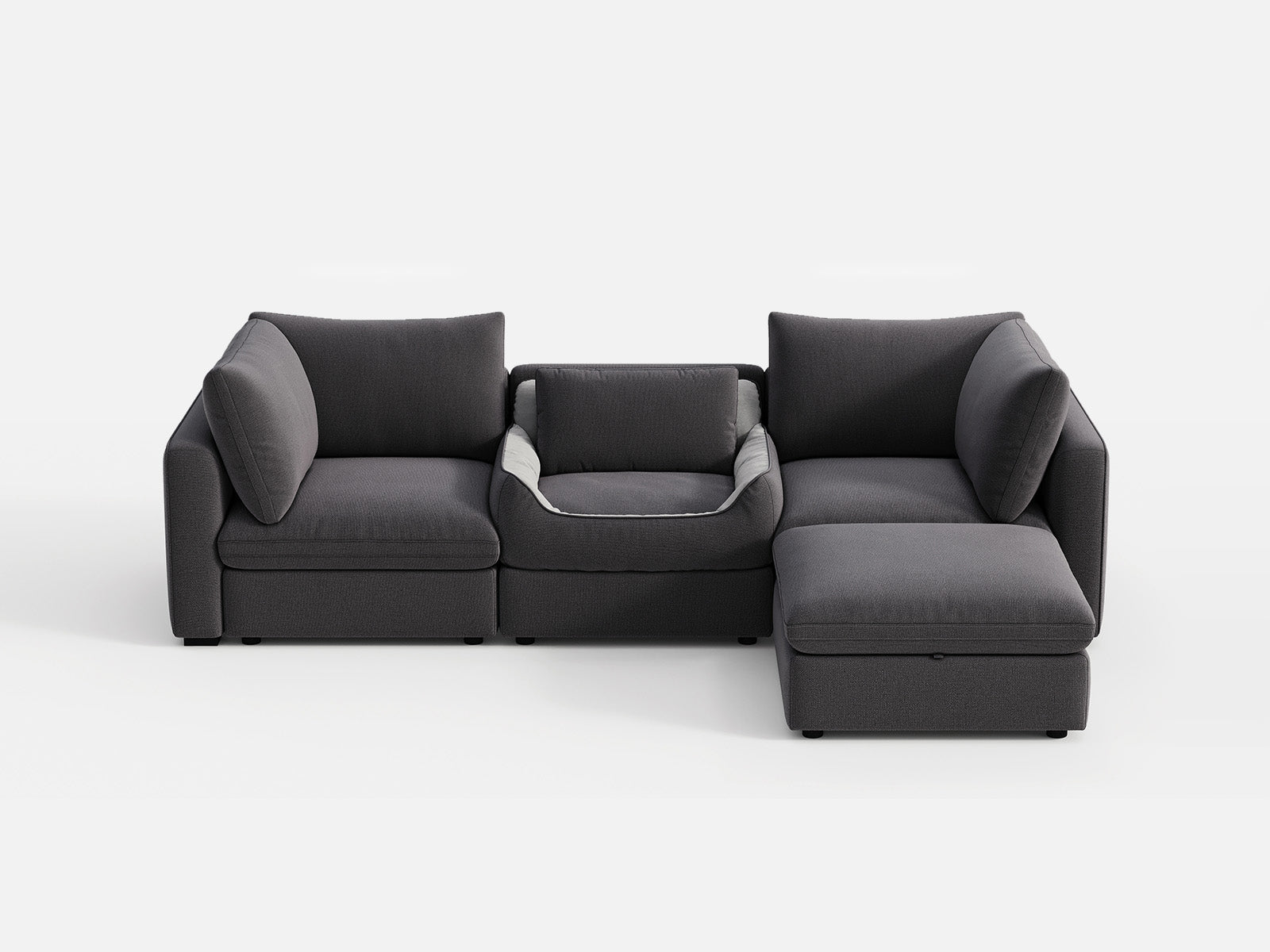 RUBIK V 3 Seats with Ottoman & Pet Bed Module