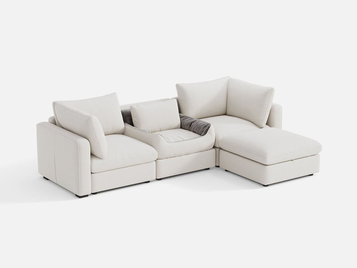 RUBIK V 3 Seats with Ottoman & Pet Bed Module