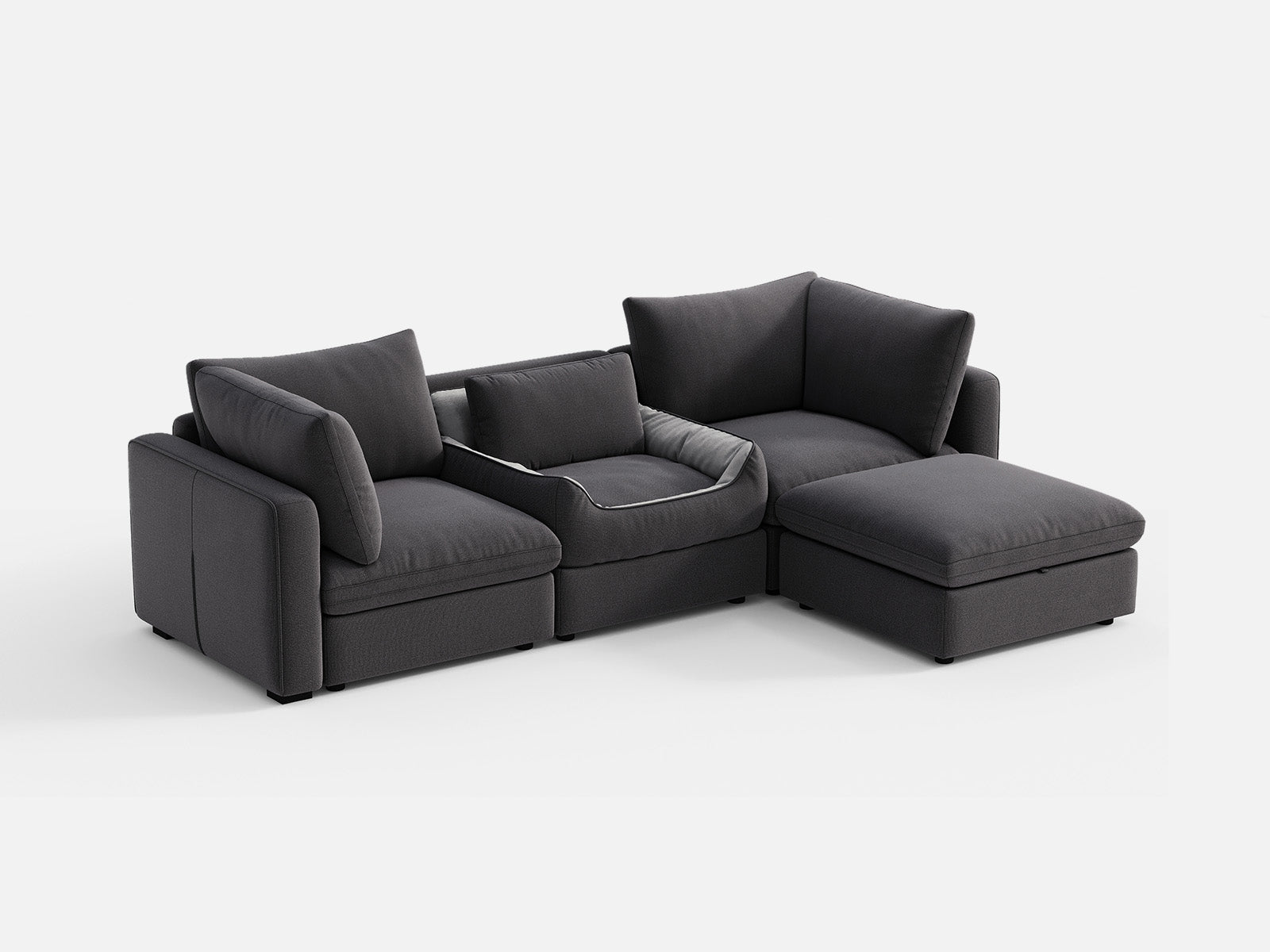RUBIK V 3 Seats with Ottoman & Pet Bed Module