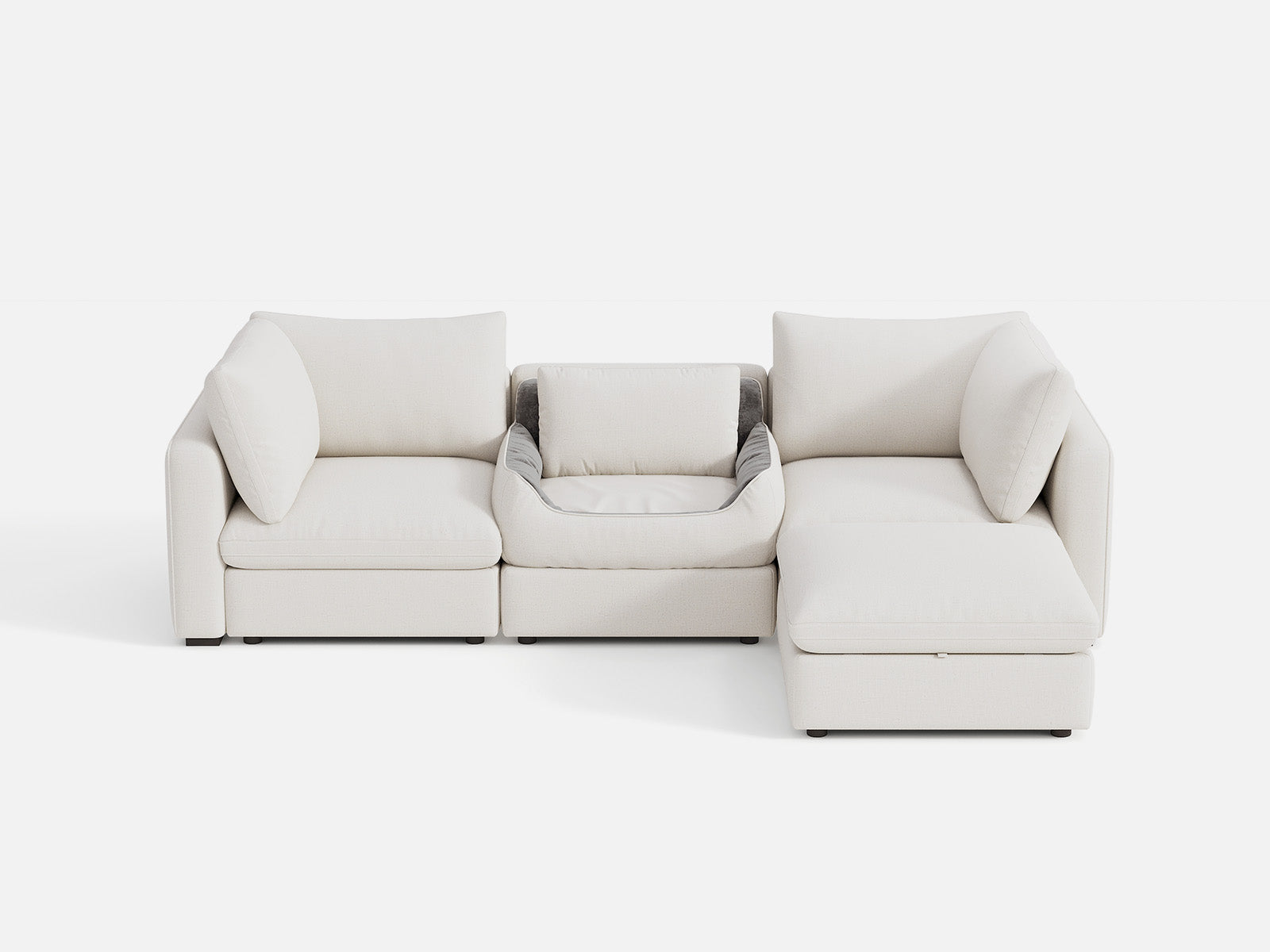 RUBIK V 3 Seats with Ottoman & Pet Bed Module