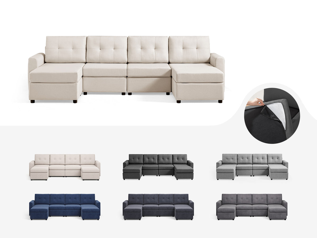 Replacement Covers Set for RUBIK III 4 Seats with 2 Ottoman
