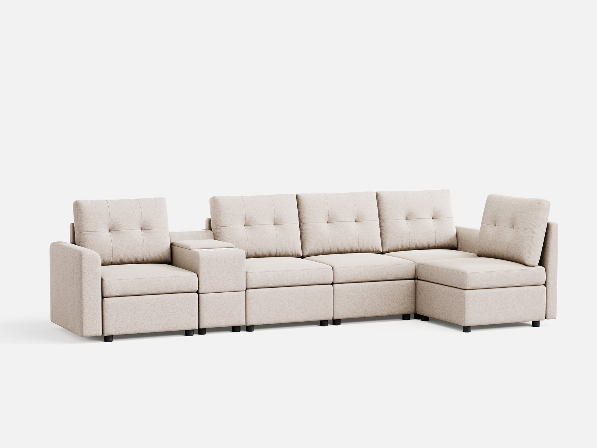 RUBIK III 5 Seats with Console - LINSY HOME