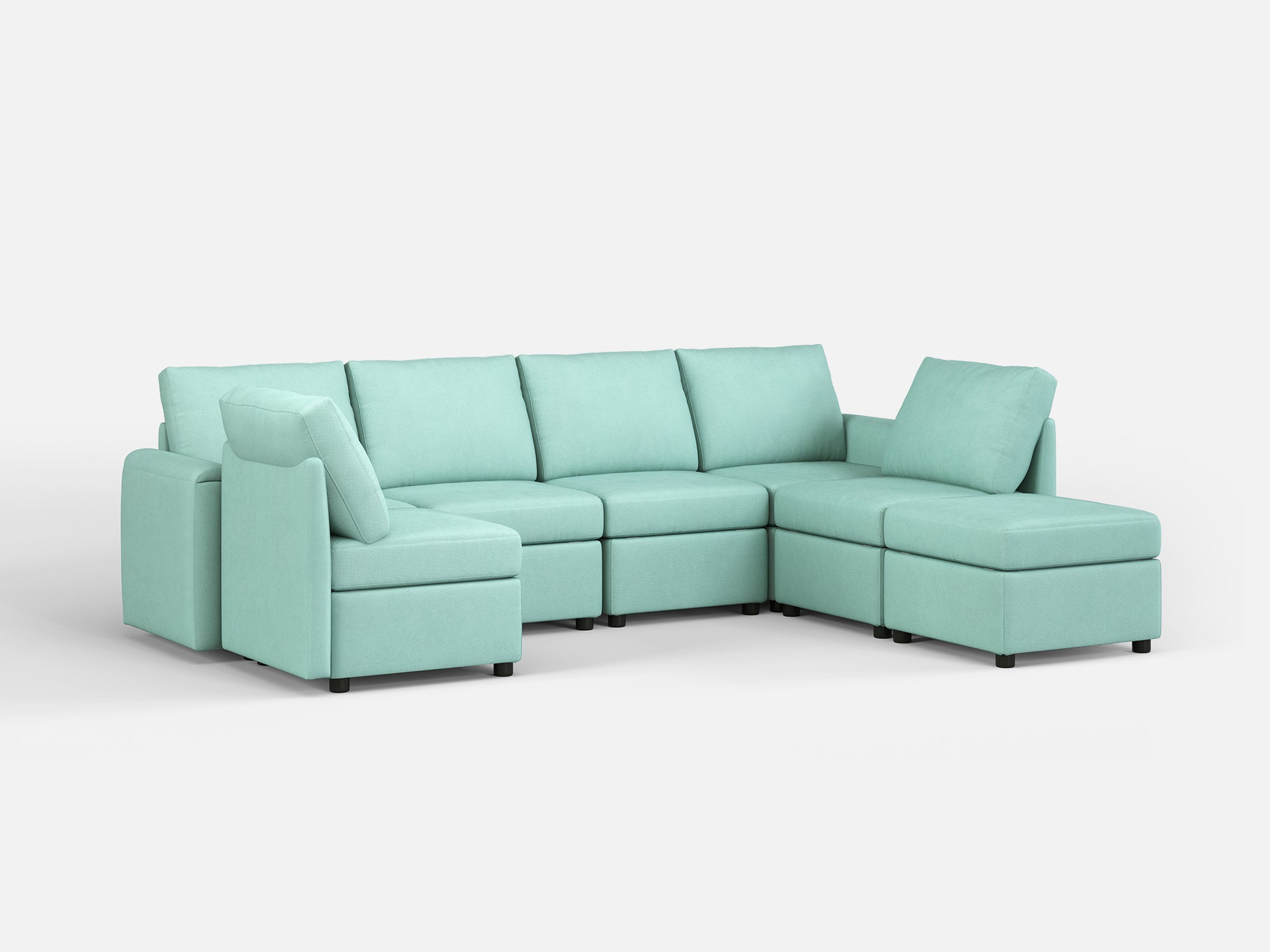 RUBIK I 6 Seats with Ottoman - LINSY HOME