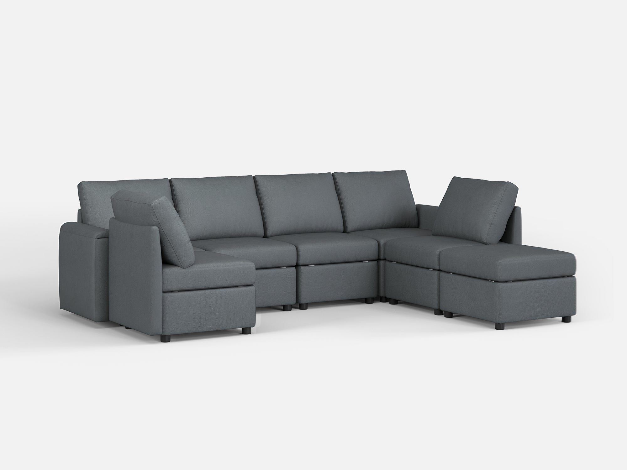 RUBIK I 6 Seats with Ottoman - LINSY HOME