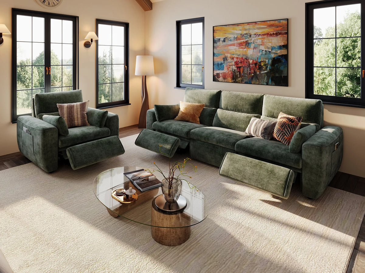 DRIFT 3+1-Seat Power Reclining Modular Couch
