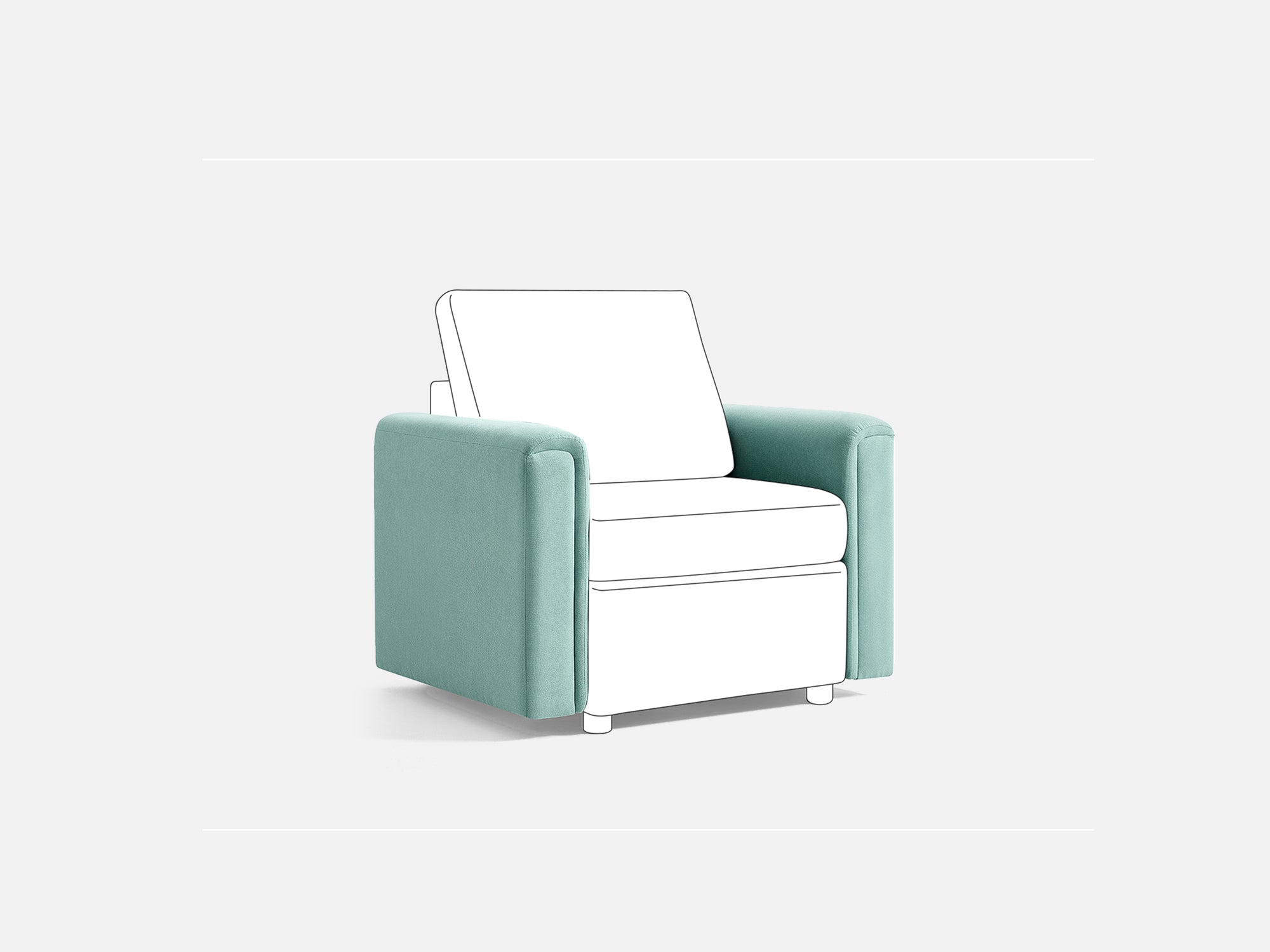 RUBIK I Backrest & Headrest & Seat & Ottoman & Armrest & Back Cushion
