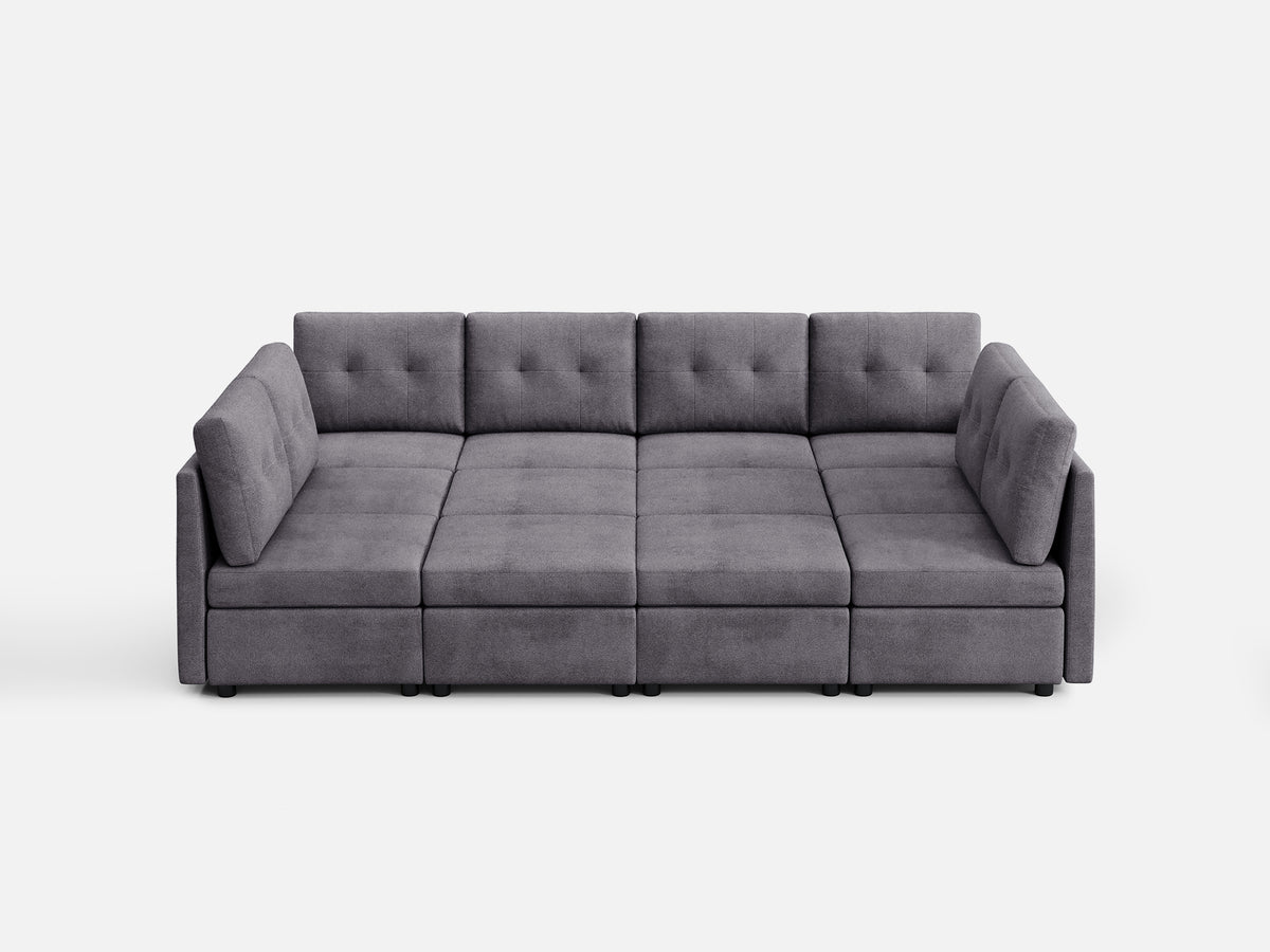 RUBIK III 8 Seats with 4 Ottomans and An Additional Set of Covers - LINSY HOME