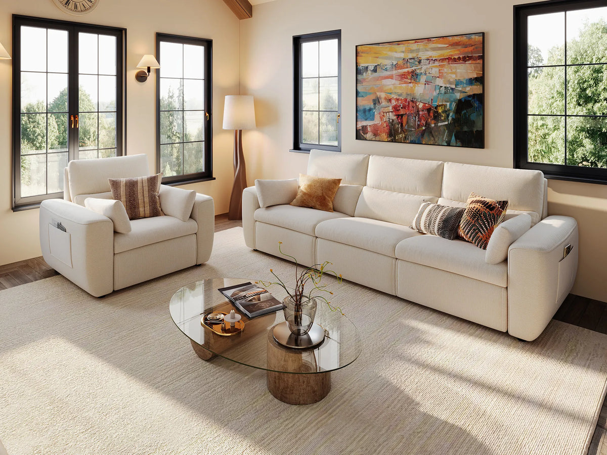 DRIFT 3+1-Seat Power Reclining Modular Couch