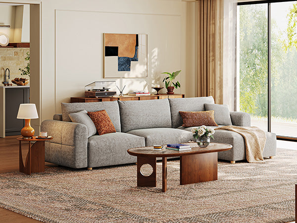 RUBIK L 3 Seats with Ottoman