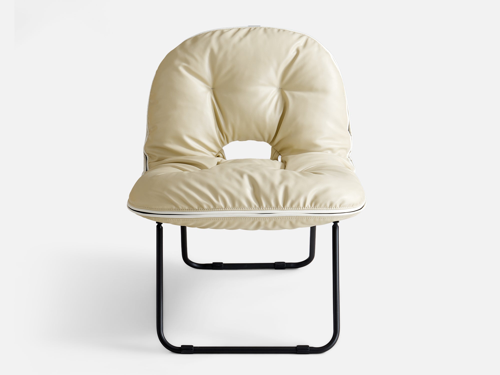 Pop-Chair，Folding Faux Leather Accent Chair for Indoor & Outdoor - LINSY HOME