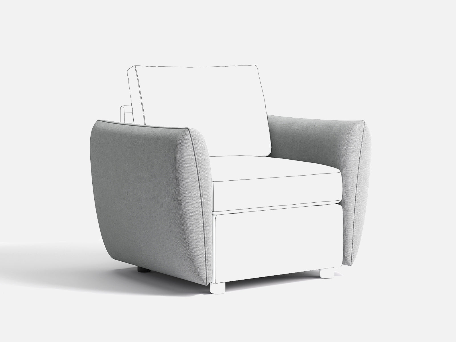 RUBIK I Backrest & Headrest & Seat & Ottoman & Armrest & Back Cushion