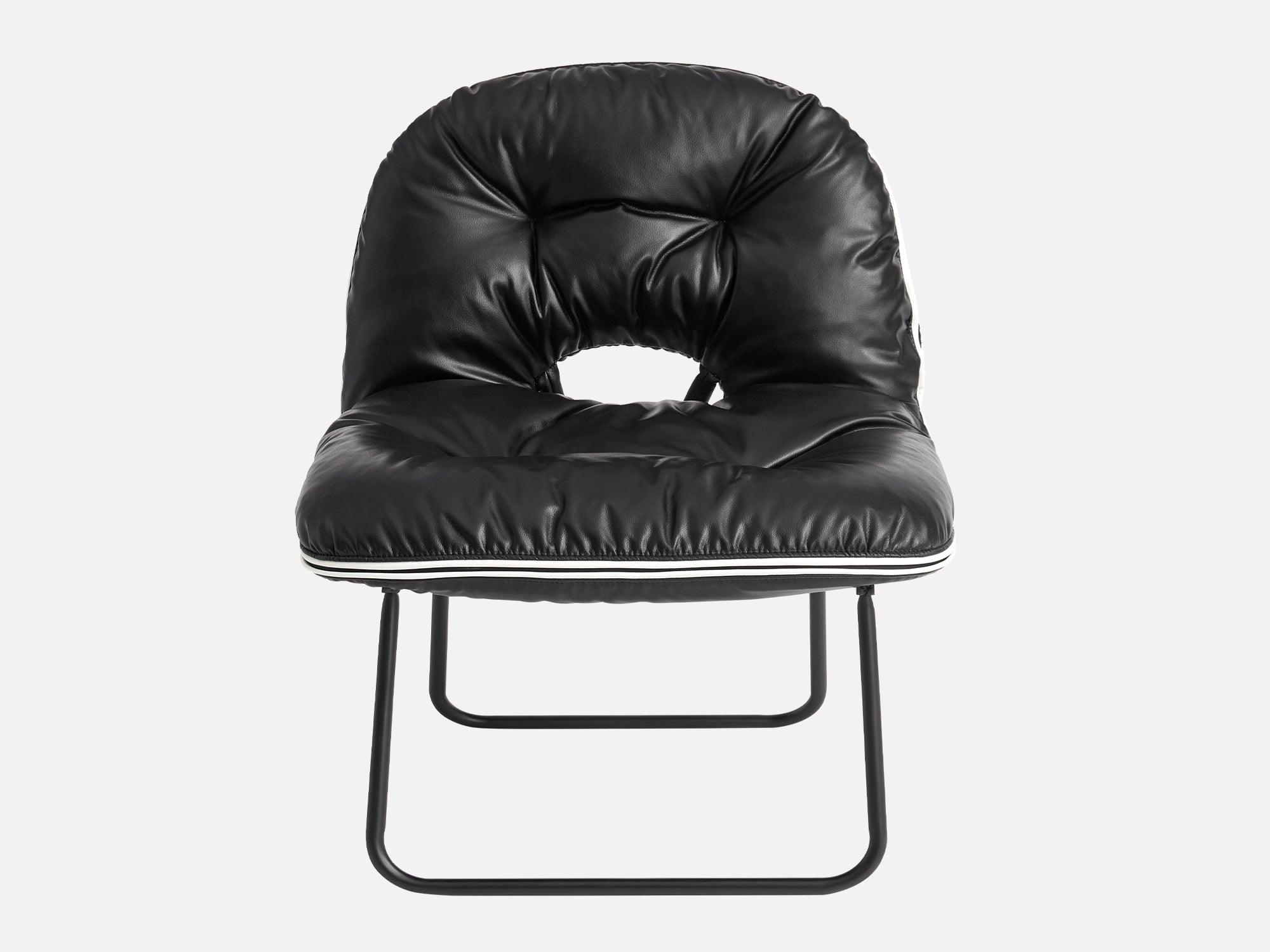 Pop-Chair，Folding Faux Leather Accent Chair for Indoor & Outdoor - LINSY HOME