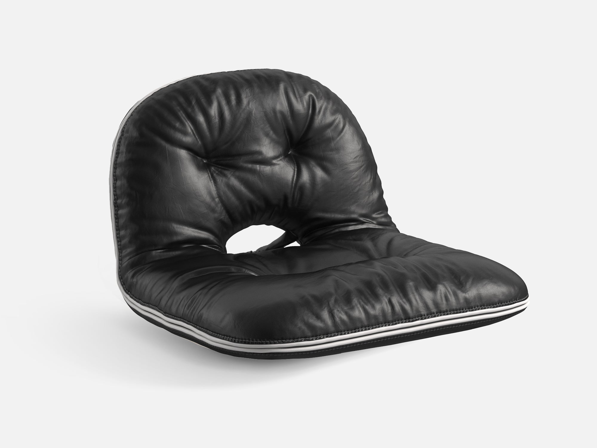 Pop-Chair，Folding Faux Leather Accent Chair for Indoor & Outdoor - LINSY HOME