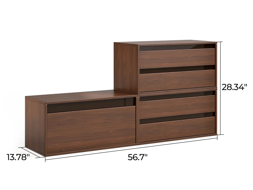 CABIK I 1 Single-Drawer & 2 Double-Drawer Cabinet