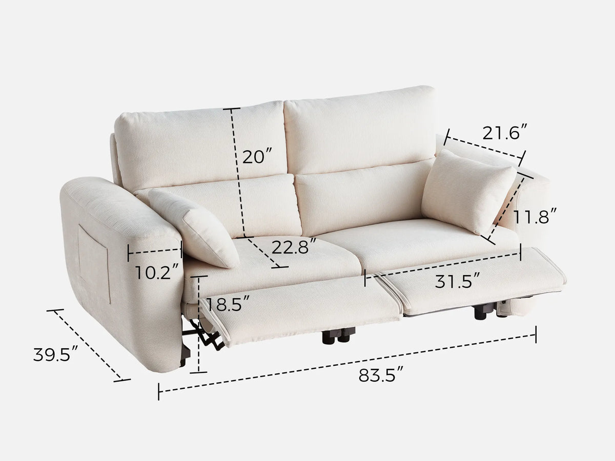 DRIFT 2-Seat Power Reclining Modular Couch