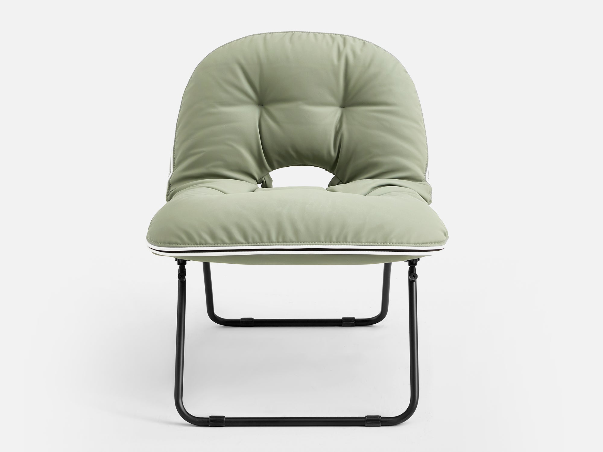 Pop-Chair，Folding Faux Leather Accent Chair for Indoor & Outdoor - LINSY HOME