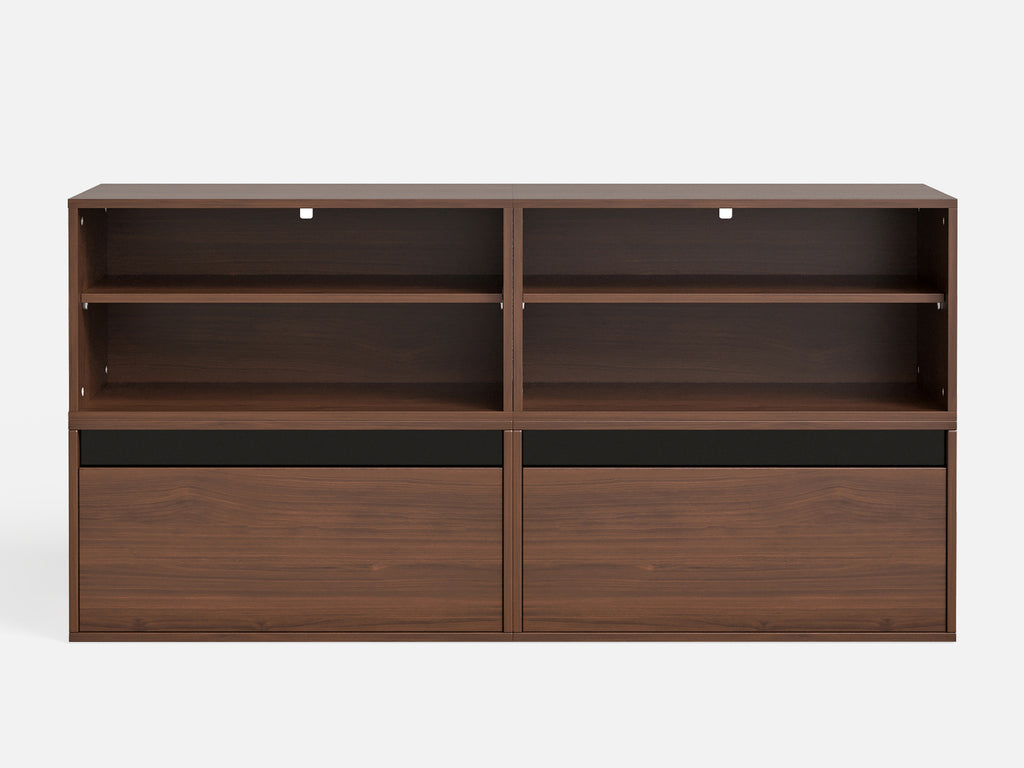CABIK I 2 Open & 2 Single Drawer Cabinet