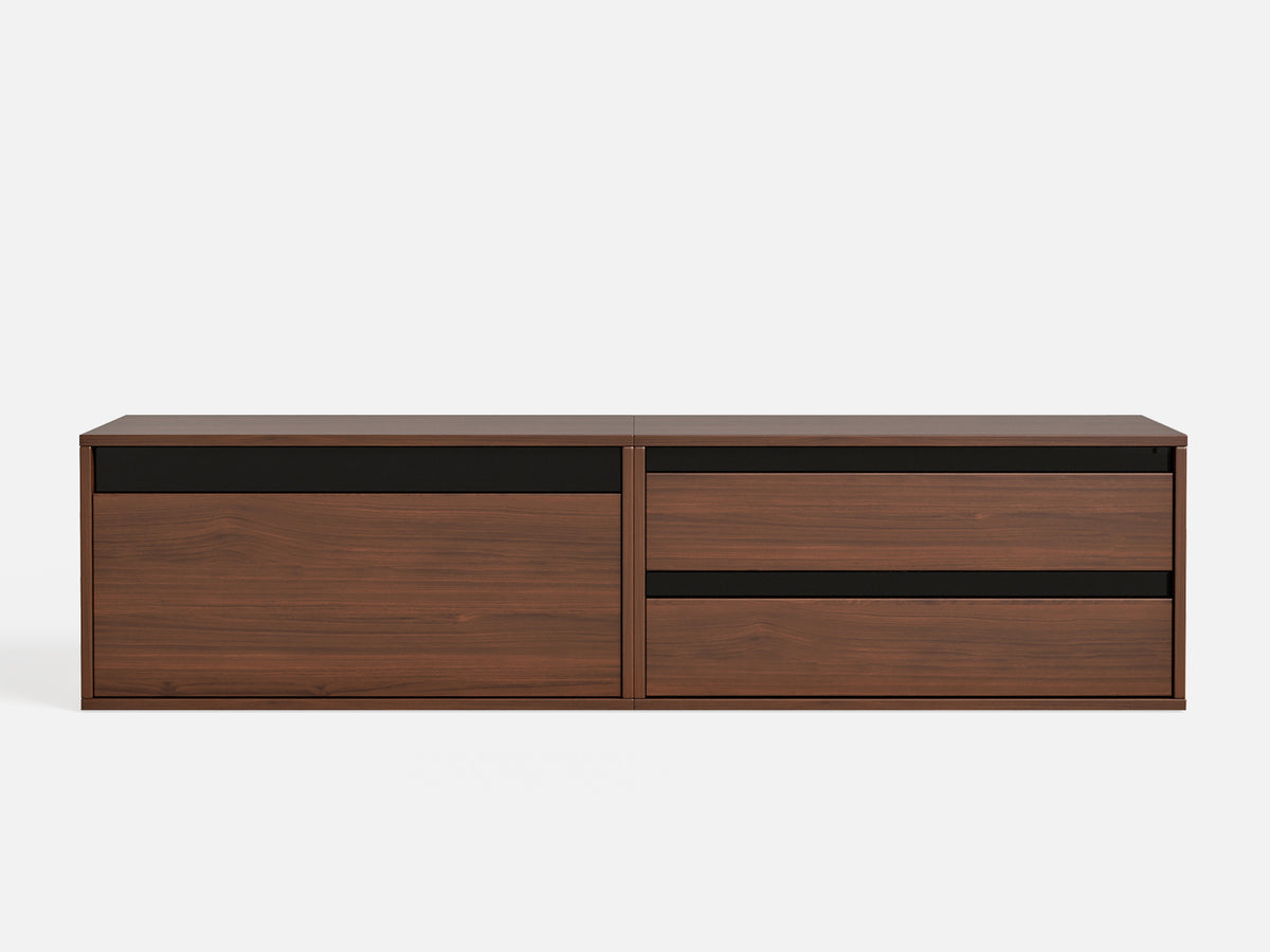 CABIK I 1 Single-Drawer & 1 Double-Drawer Cabinet