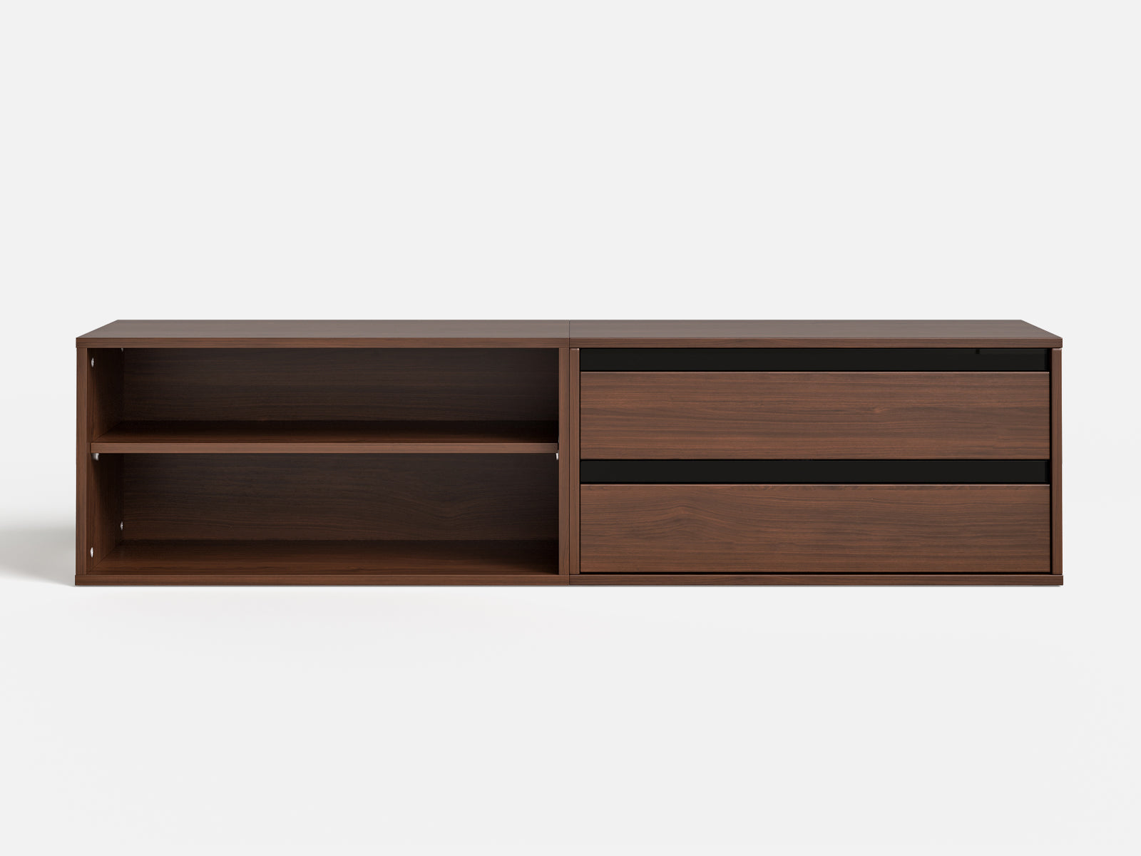 CABIK I 1 Open & 1 Double-Drawer Cabinet