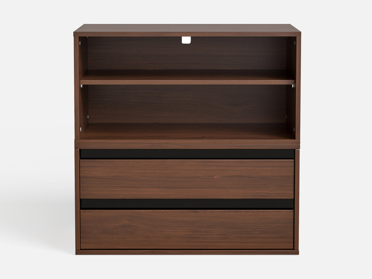 CABIK I 1 Open & 1 Double-Drawer Cabinet