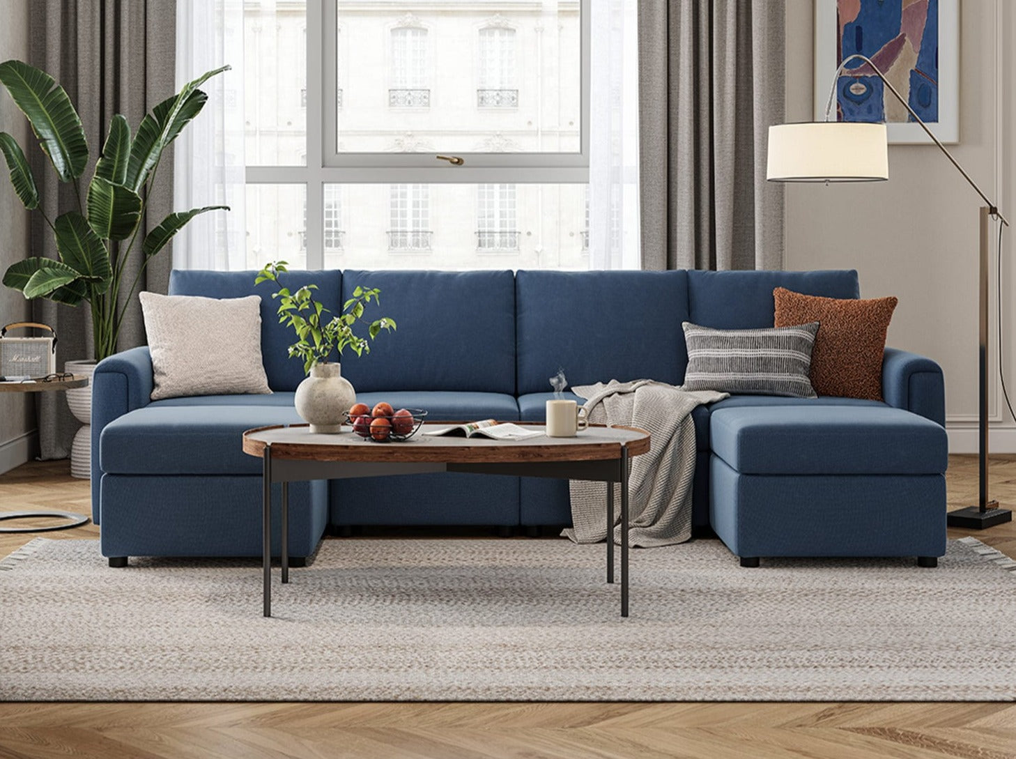 RUBIK I 4 Seats with 2 Ottomans