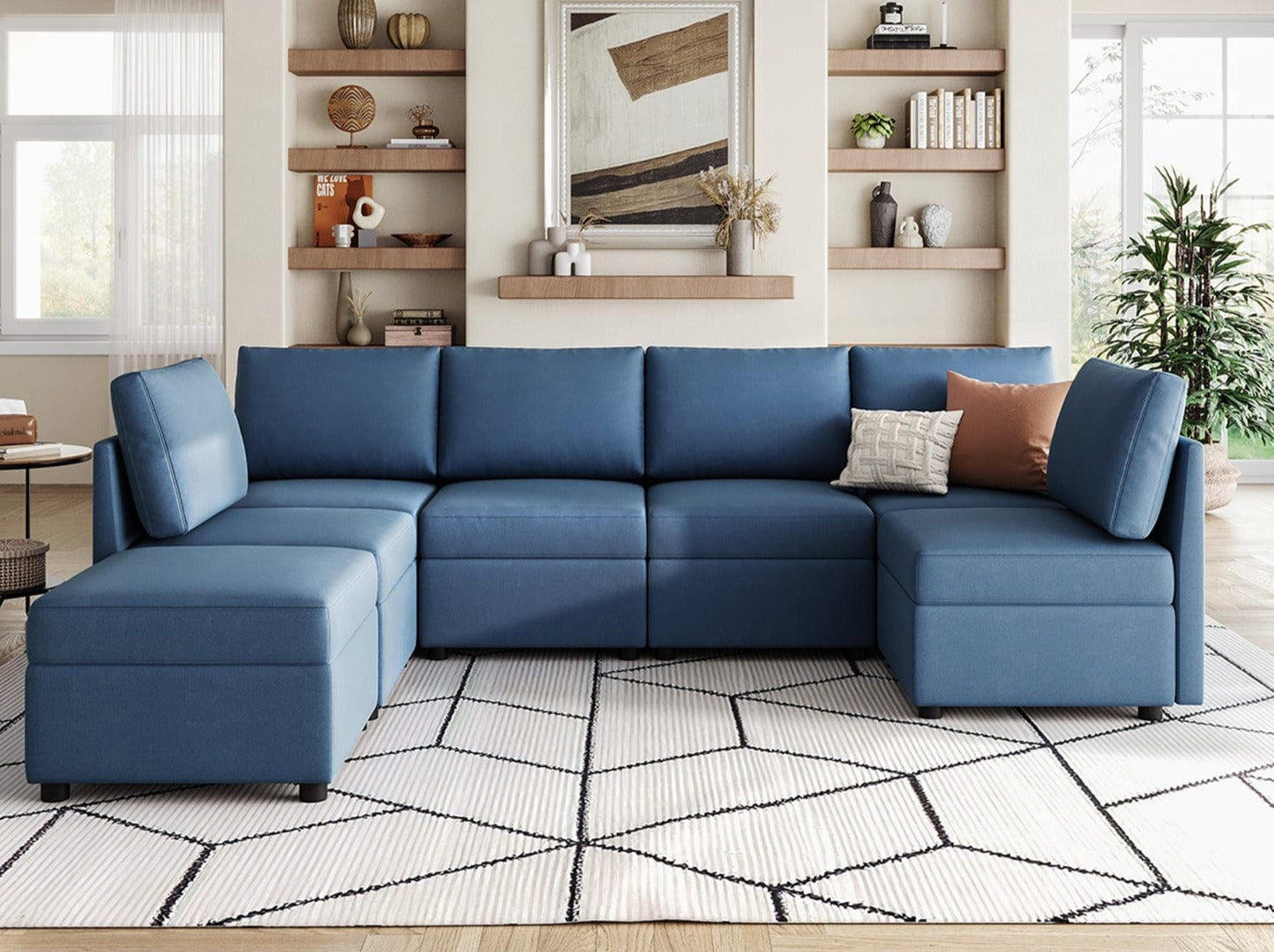 RUBIK I 6 Seats with Ottoman - LINSY HOME