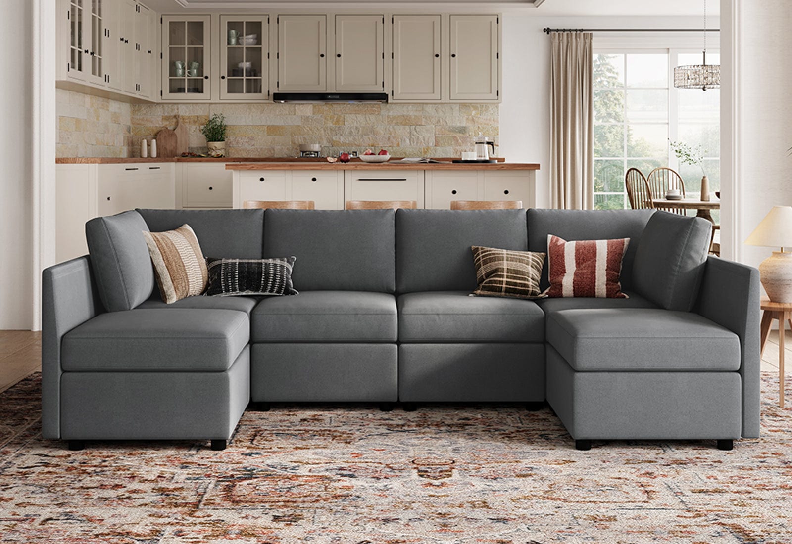 6 seater sofa with chaise sales
