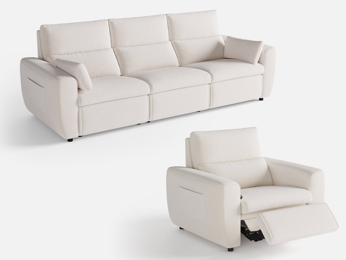 DRIFT 3+1-Seat Power Reclining Modular Couch