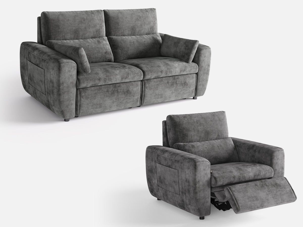 DRIFT 2+1-Seat Power Reclining Modular Couch