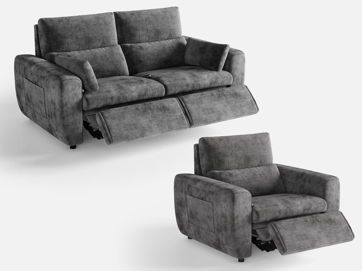 DRIFT 2+1-Seat Power Reclining Modular Couch