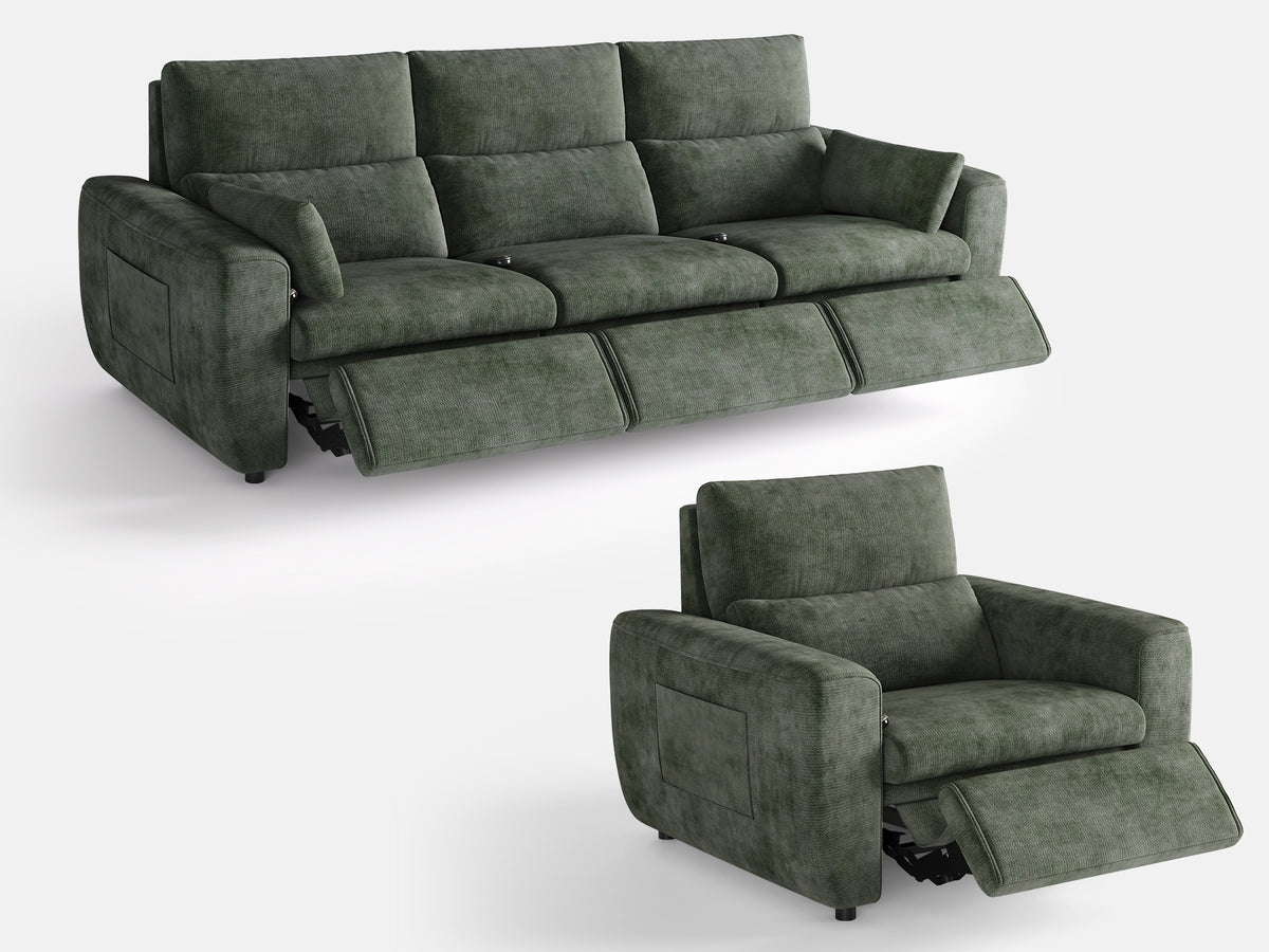 DRIFT 3+1-Seat Power Reclining Modular Couch