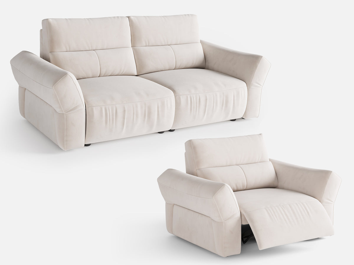 HAVEN 2+1-Seat Power Reclining Modular Couch