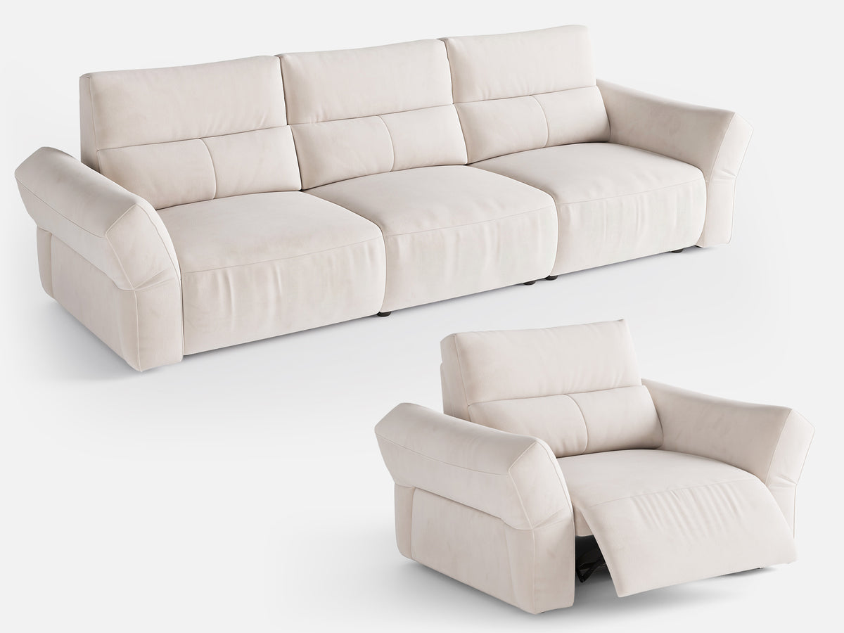 HAVEN 3+1-Seat Power Reclining Modular Couch