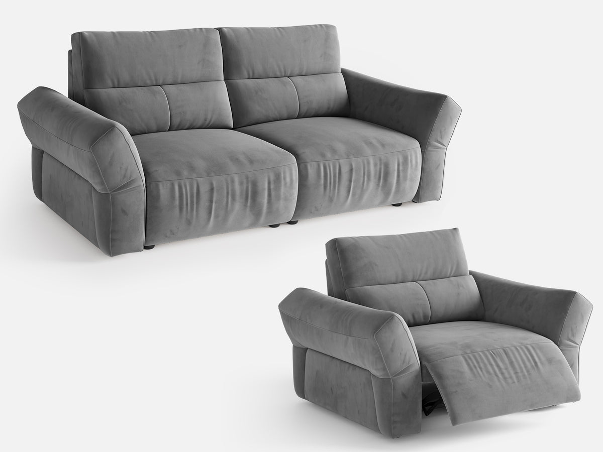 HAVEN 2+1-Seat Power Reclining Modular Couch