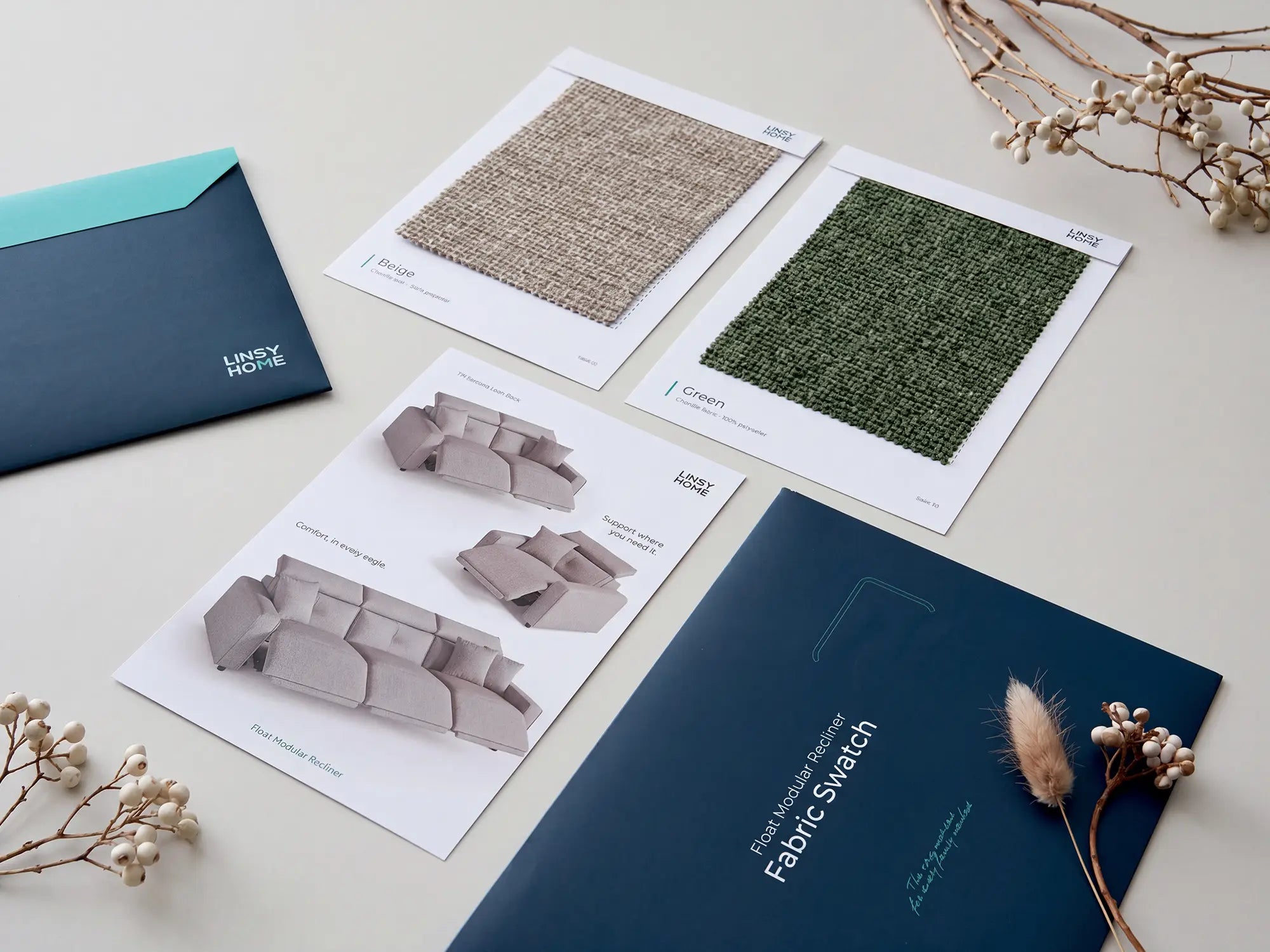 Free Fabric Swatches-Reclining Couch