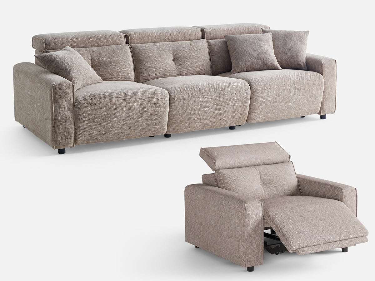 FLOAT 3+1-Seat Power Reclining Modular Couch
